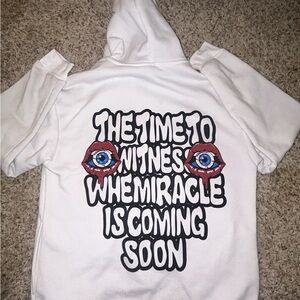 NFINITY White Hoodie with Bold Graphic